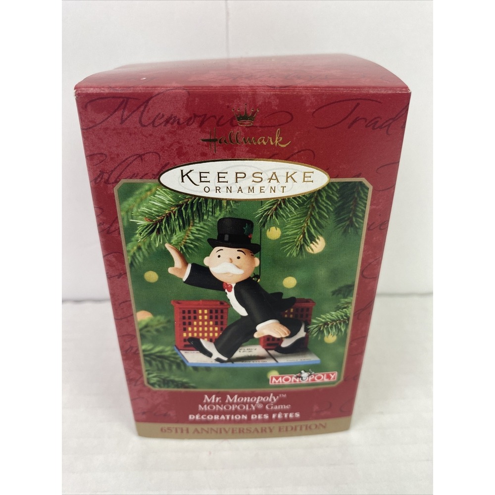 Hallmark Keepsake Mr. Monopoly 65th Anniversary‎ Edition Ornament 2000